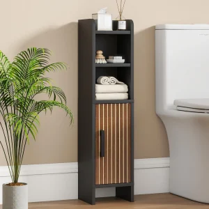 Slim Corner Bathroom Storage Cabinet
